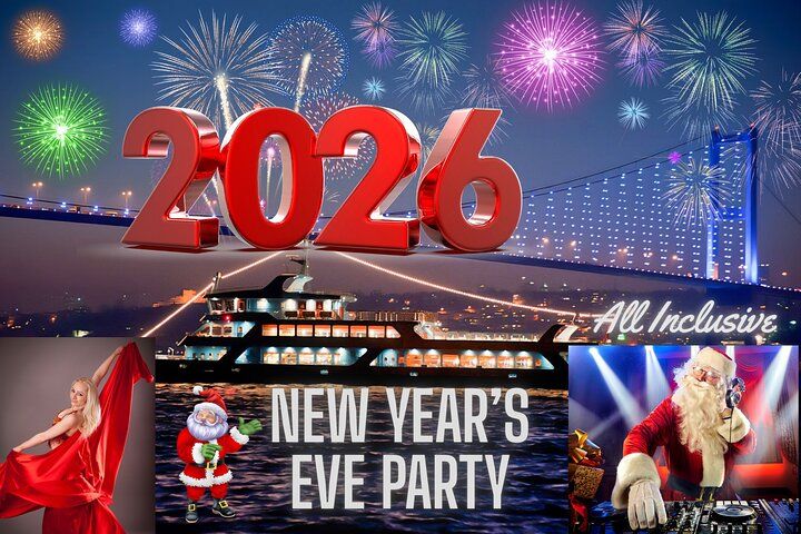Silvester-Schifffahrt 2026/27 mit Dinner und Party auf dem Bosporus